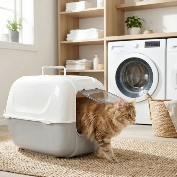 Covered litter box